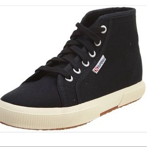 SUPERGA Black Canvas High Tops
